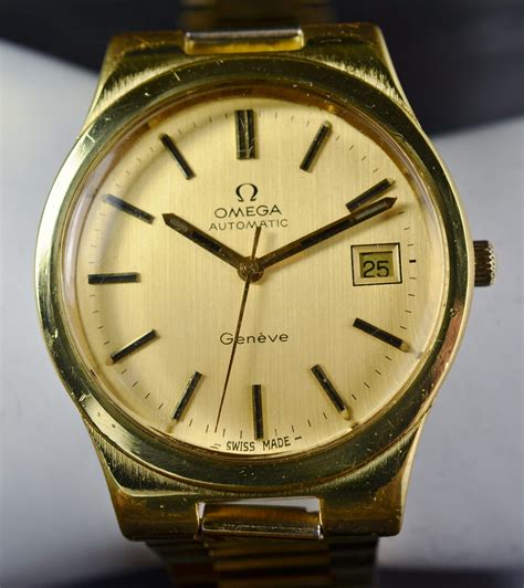 gold omega geneve watch|omega geneve automatic gold vintage.